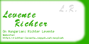 levente richter business card